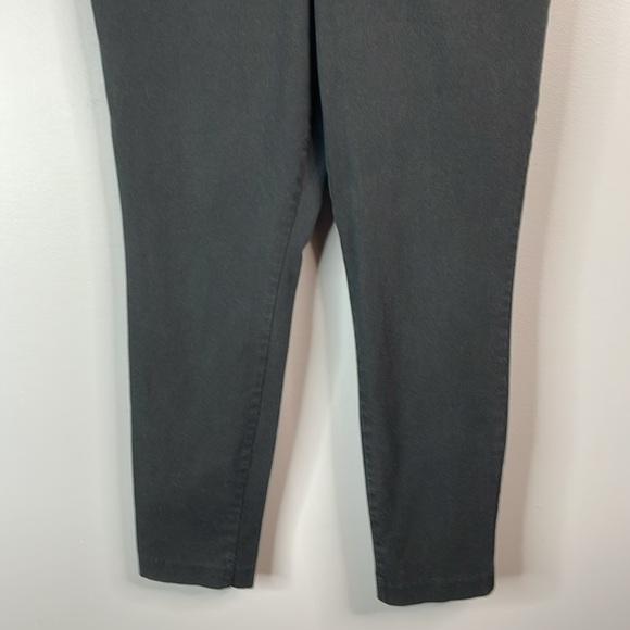 Old Navy High Waisted Pixie Ankle Skinny Pants Black Jack Hidden Slim Pockets 6 - Picture 4 of 10